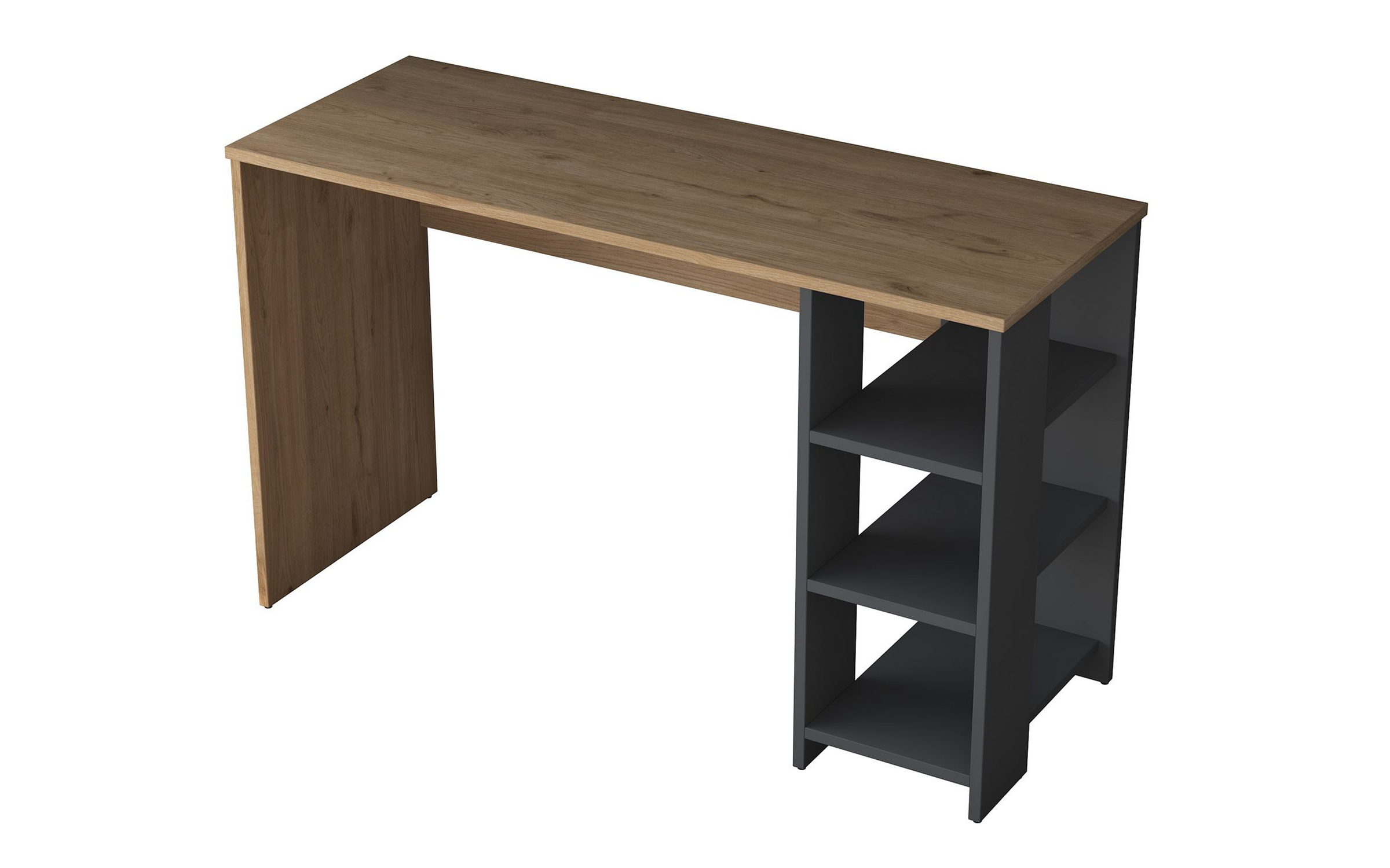 Письменный стол + стеллаж Гарри, орех + антрацит  9